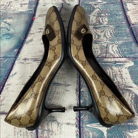 GUCCI Mono Crystal Coated Heel Shoes - Picture 4 of 8